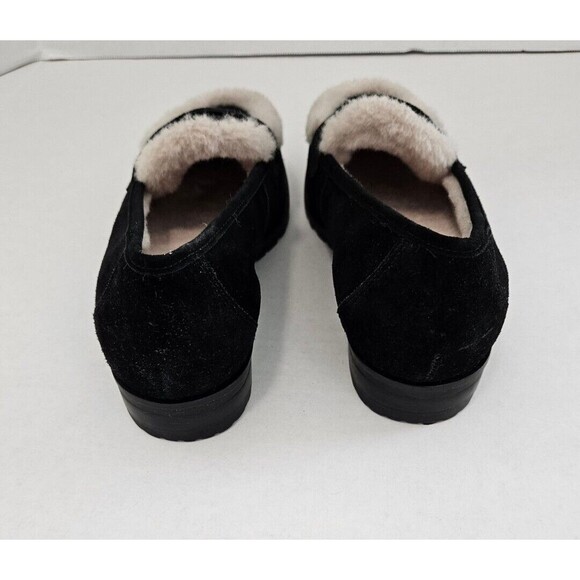 Talbots Cassidy Sherpa Suede Loafers Black Women’s Size 6.5 - Picture 6 of 7